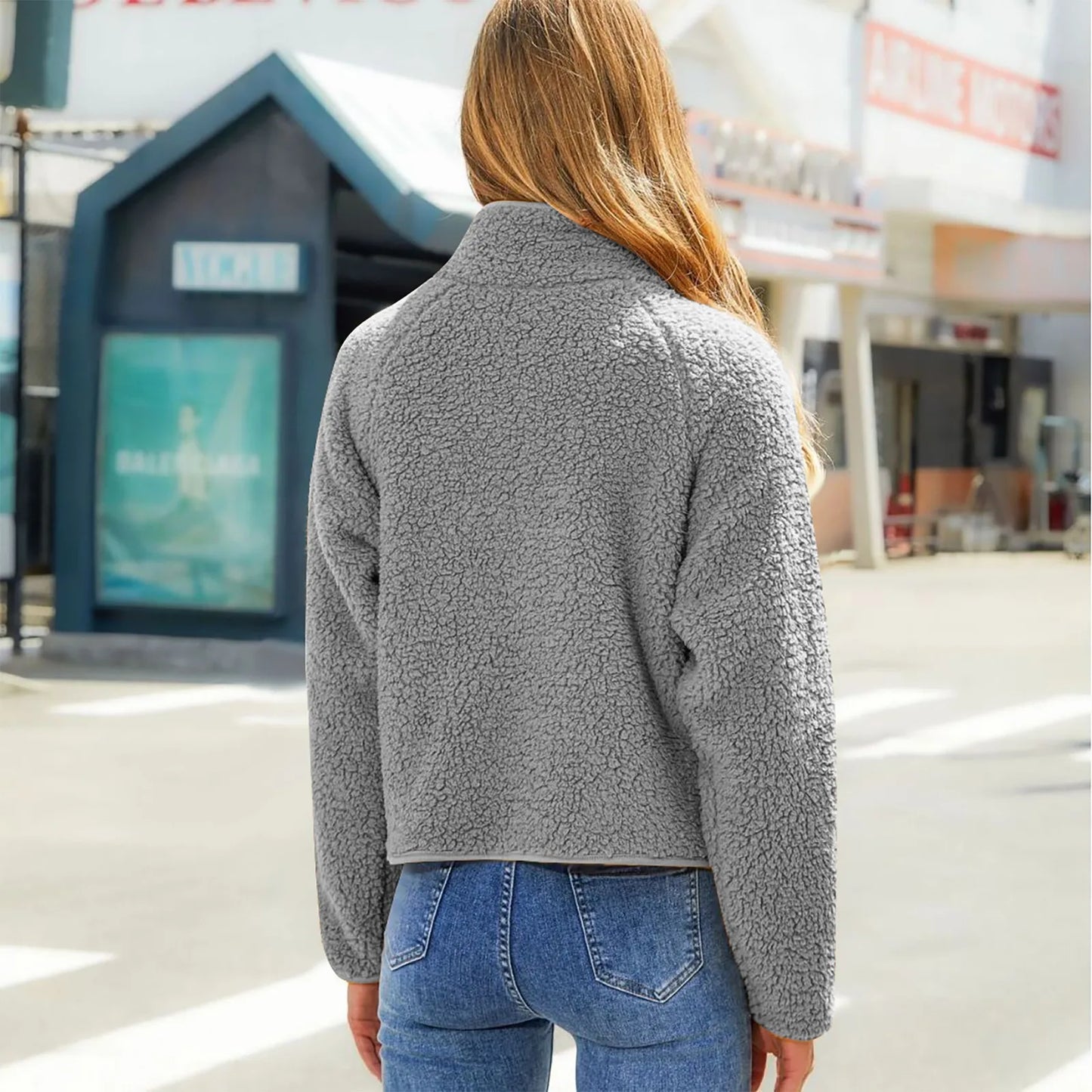 Women Quilted Sherpa Jacket | Winslet