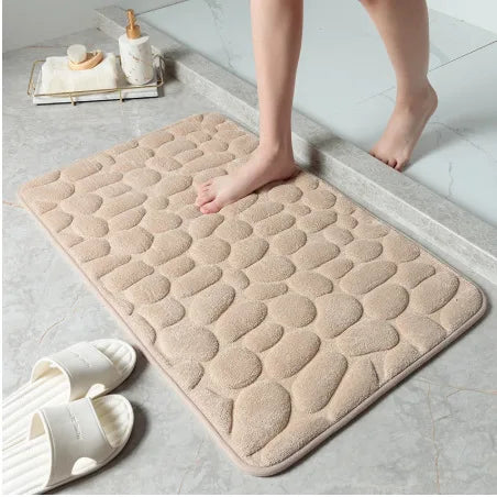 Variant image for Non-Slip Bath Mat White Coral Fleece | Comfort-5