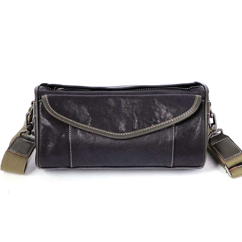 Men Vintage Leather Shoulder Bag | Elias