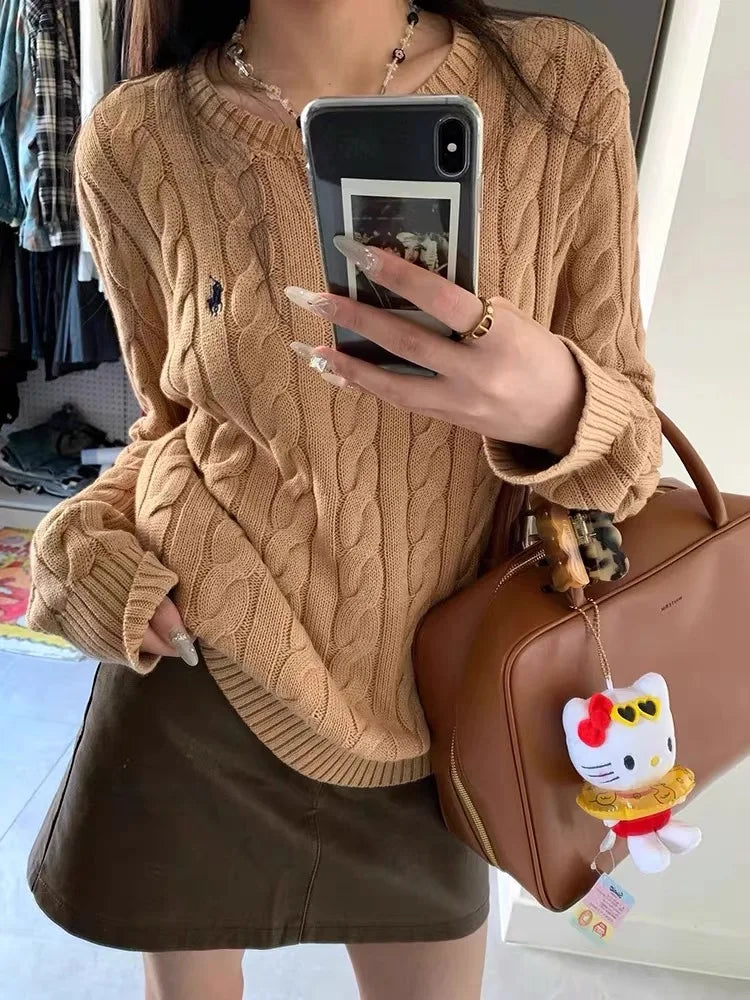 Women Cable Knit Sweater | Goldie