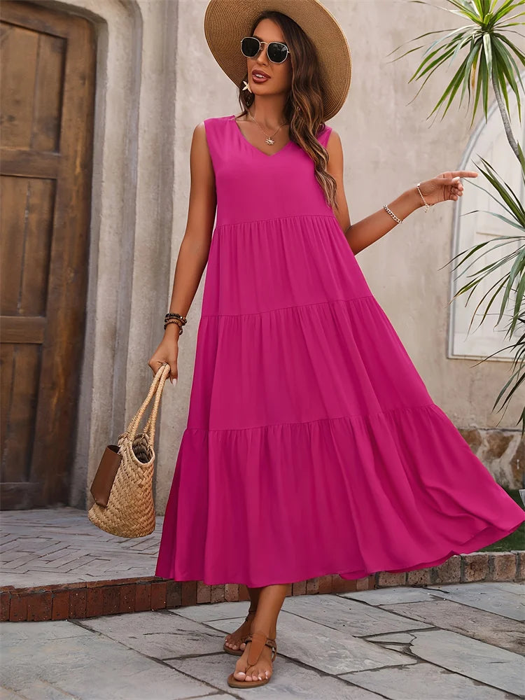 Women Tiered Maxi Dress | Fernanda