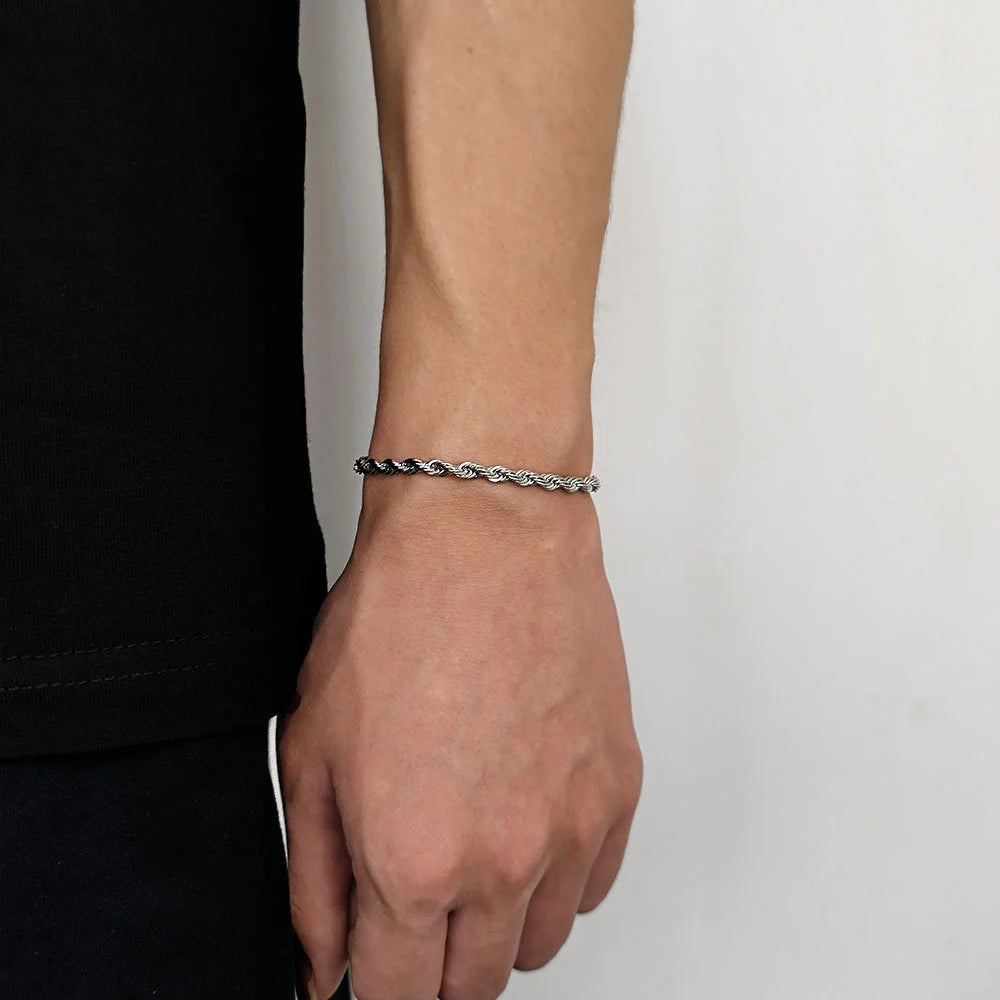 Variant image for Men's Bracelet Gold Stainless Steel Twist Chain | Trendsetter-6