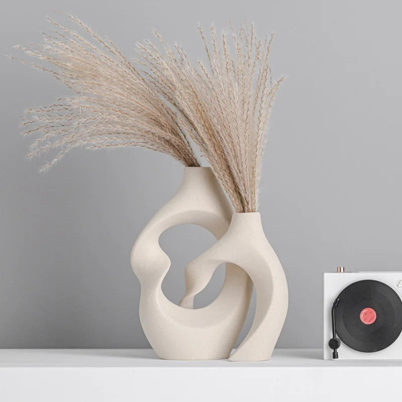 White Ceramic Decorative Vase | Elegance 6