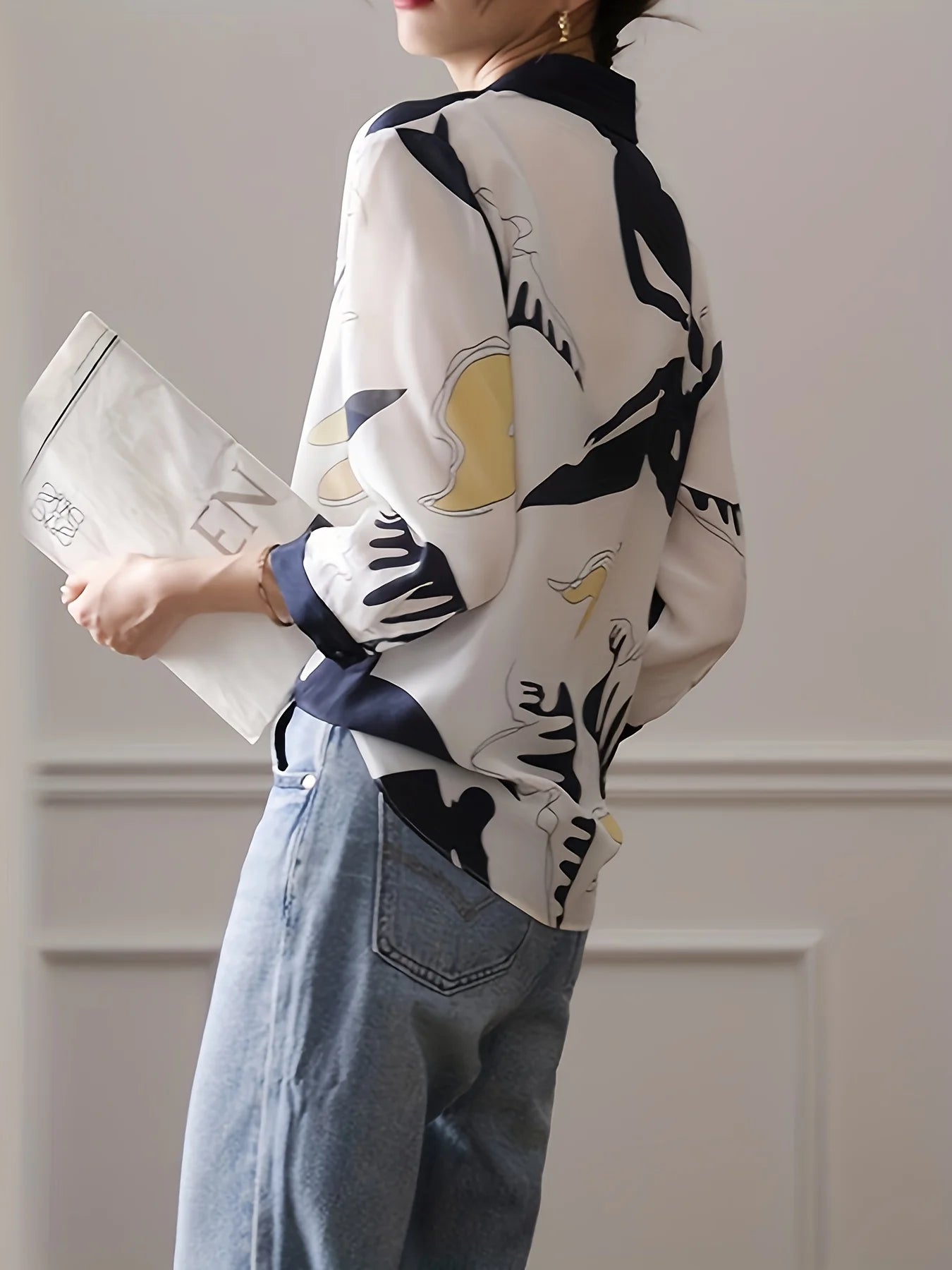 Women Abstract Printed Blouse | Celine