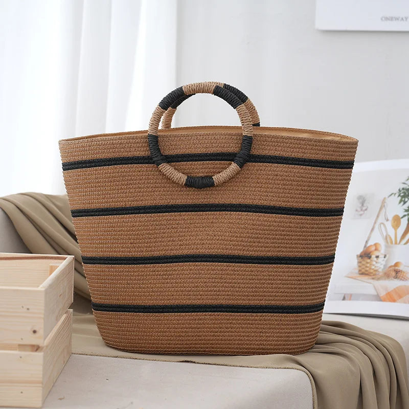 Women Handcrafted Straw Tote Bag | Elara
