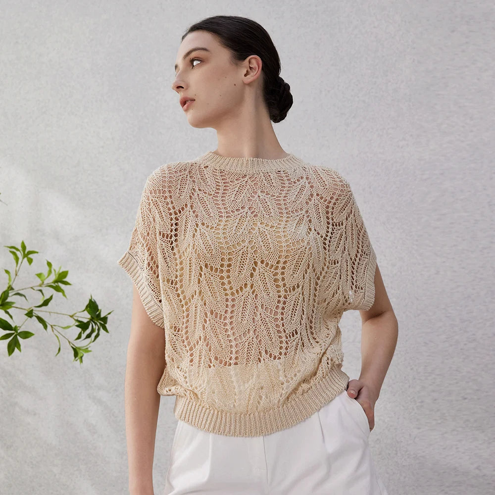 Women Crochet Knit Top | Tauria