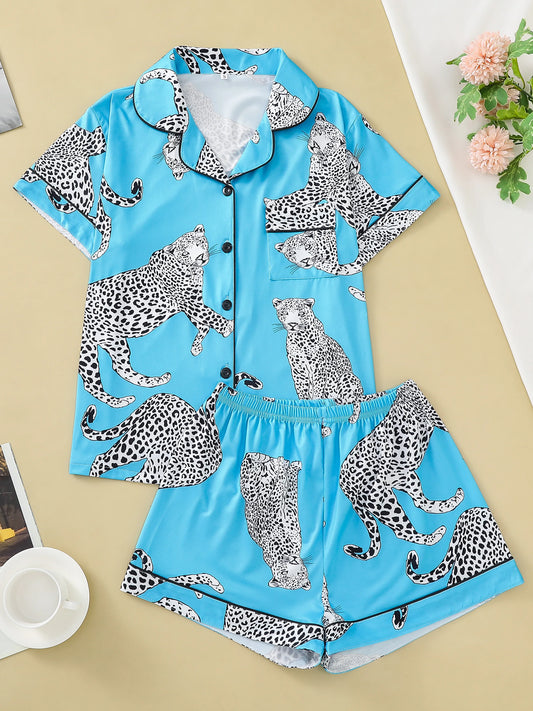 Women Leopard Print Pajama Set | Isabelline