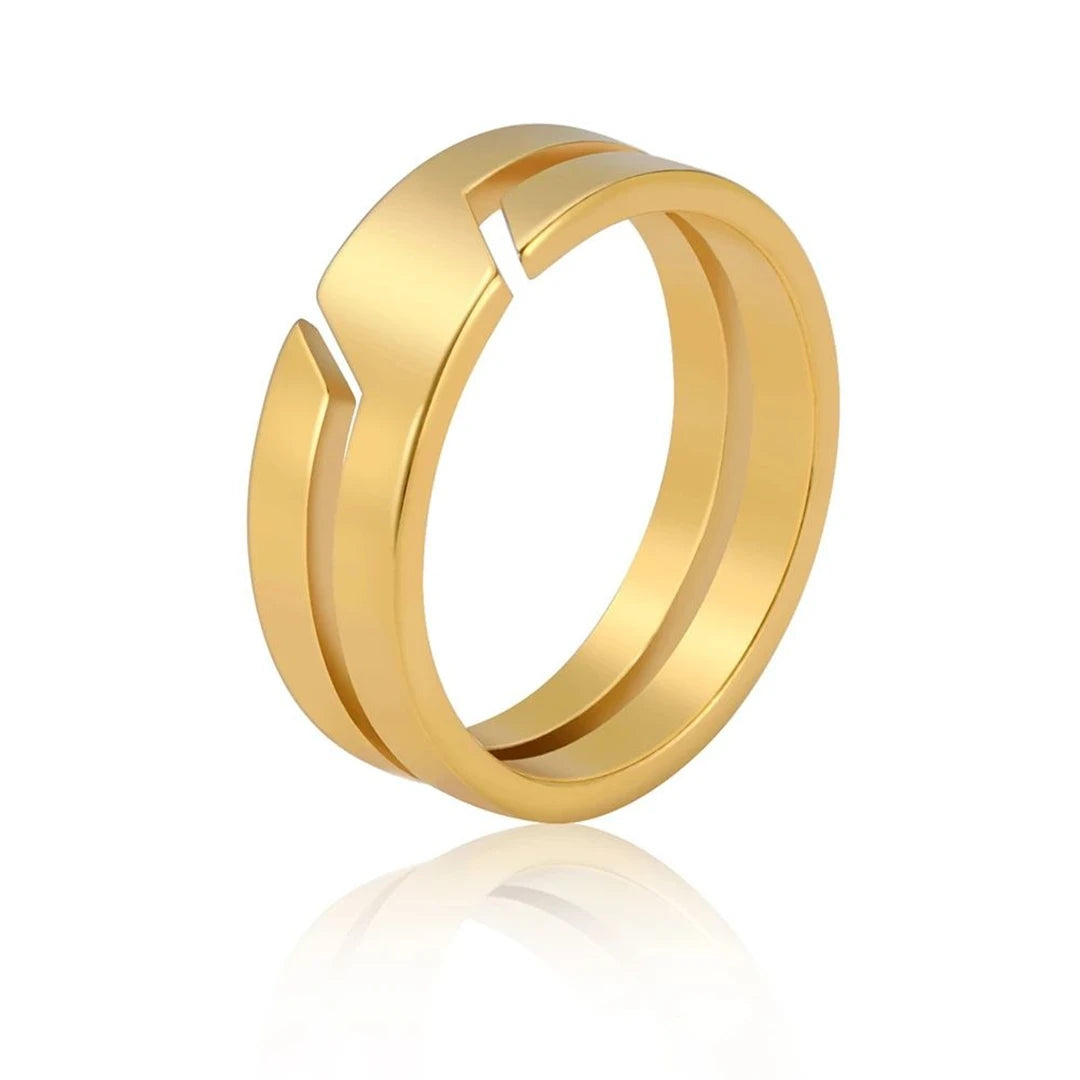 Unisex Split Band Open Ring | Aureel