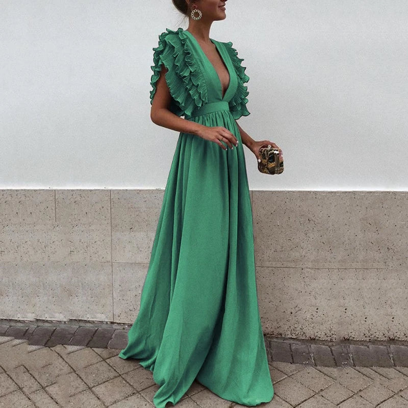 Women Ruffled Maxi Dress | Yani