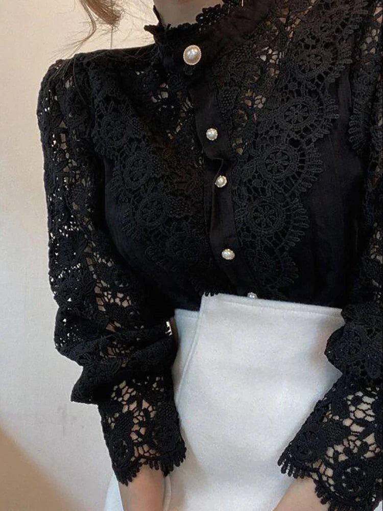 Women Elegant Lace Blouse | Lisette