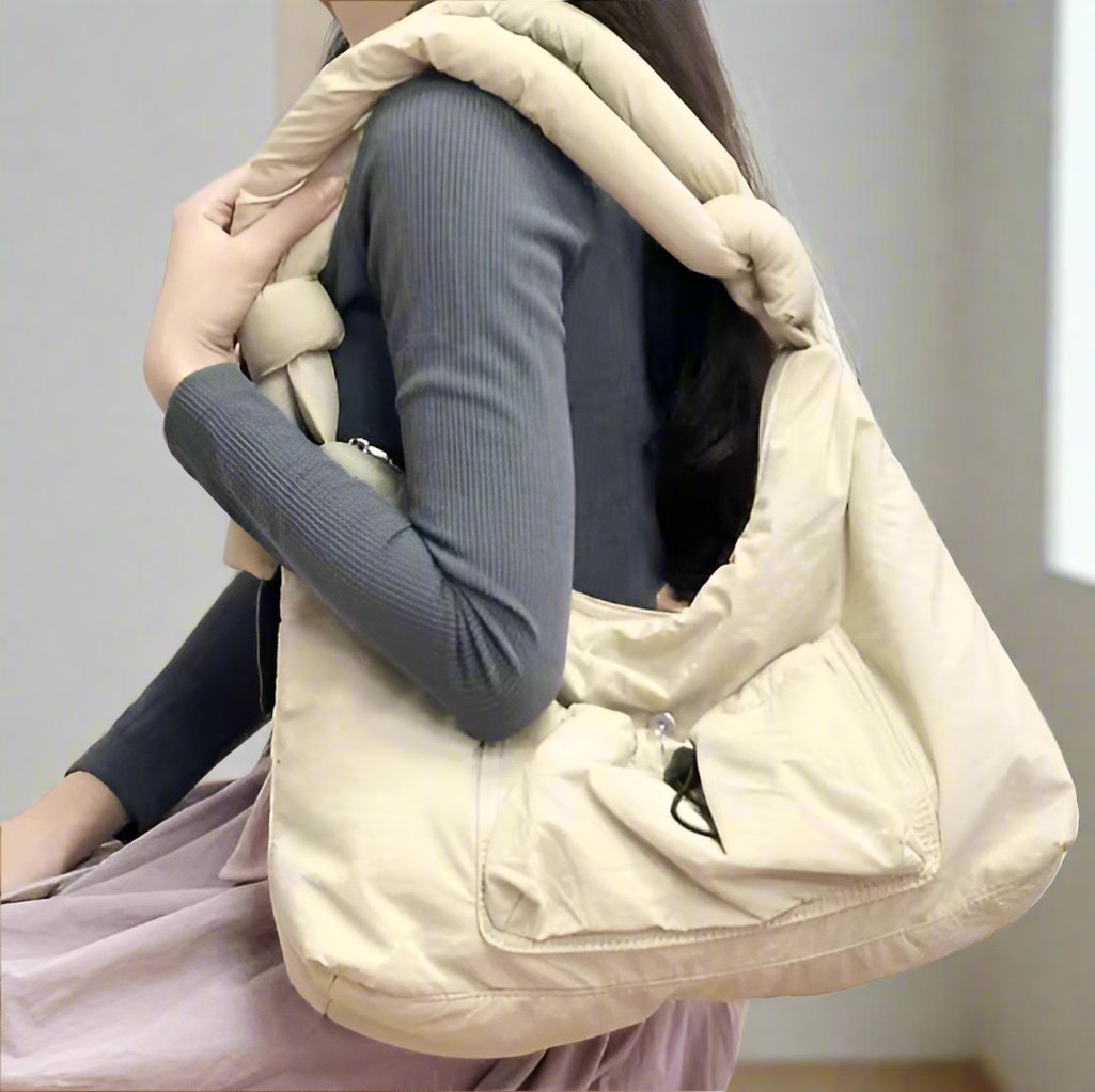 Women Nylon Puffy Shoulder Bag | Bianca