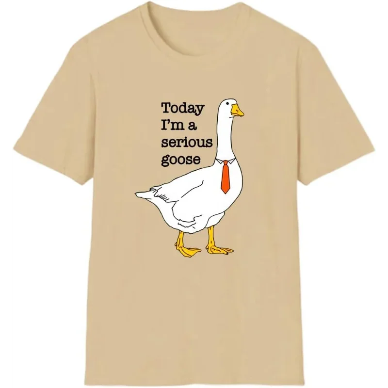 Men's T-Shirt White Cotton | Goose Humor-5