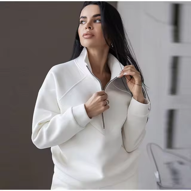 Women Quarter-Zip Tracksuit Set | Lirienne