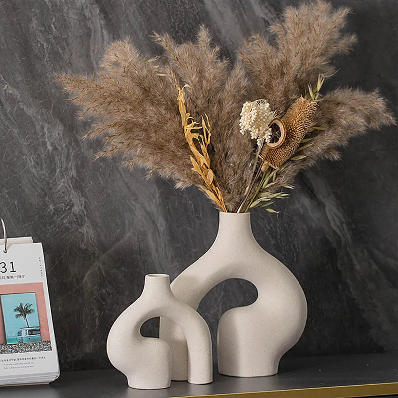 White Ceramic Decorative Vase | Elegance 4