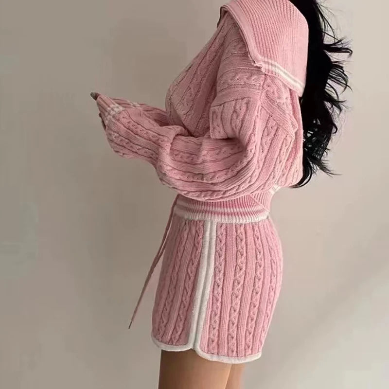 Women Cozy Knitted Two-Piece Set | Onora