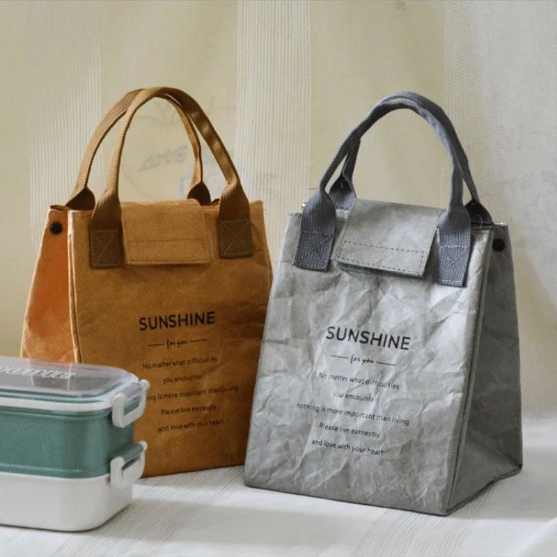 Women Oiled Paper Look Lunch Bags | Lany