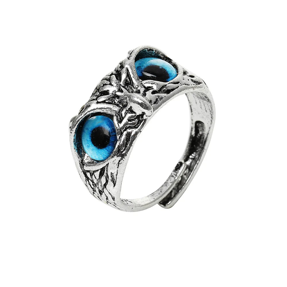 Unisex Owl Head Statement Ring | Halvon