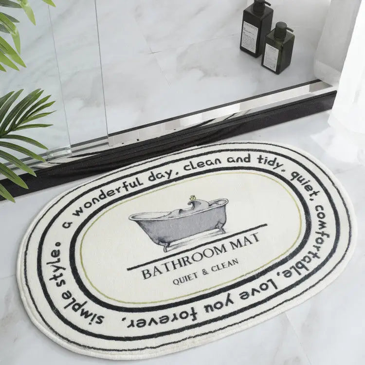 Variant image for Bathroom Rug Microfiber Non-Slip | Elegance-3