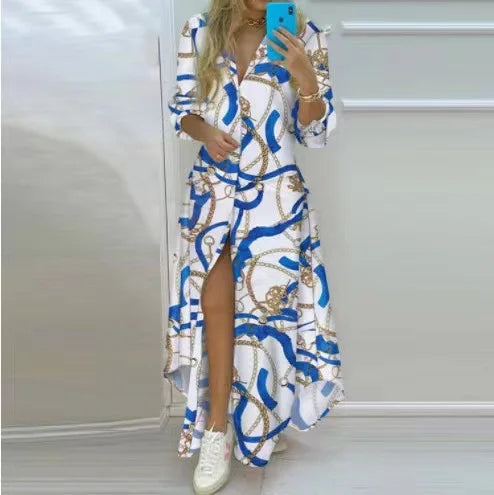 Women Beach Dress Maxi with Prints | Boho