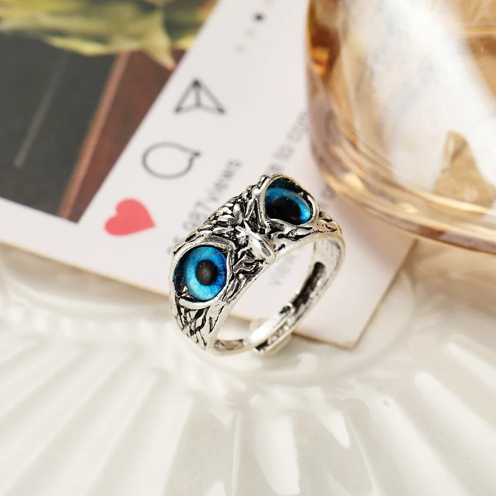 Unisex Owl Head Statement Ring | Halvon