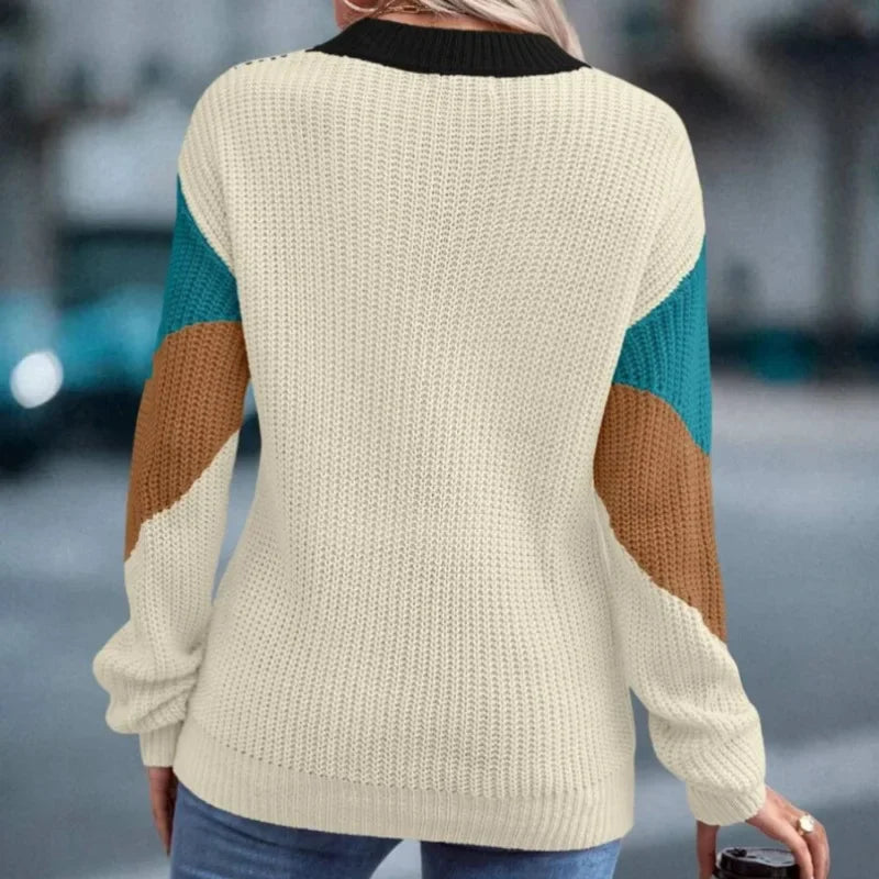 Women Chevron Knit Sweater | Althea