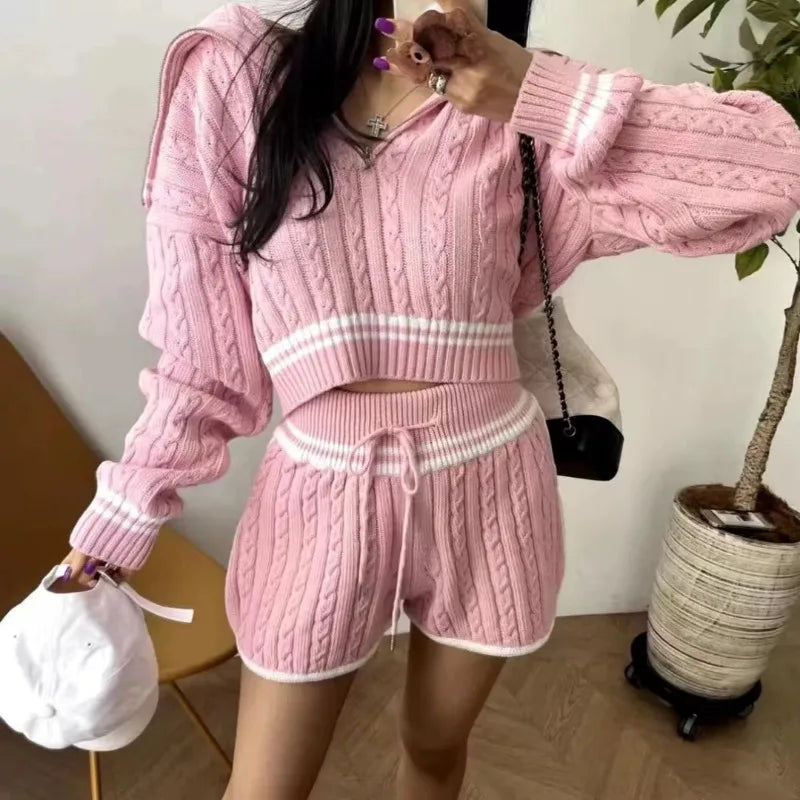 Women Cozy Knitted Two-Piece Set | Onora