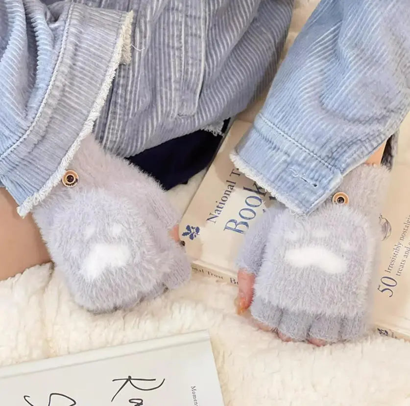 Harriet - Flip Mink Mittens for Women - Soft & Convertible