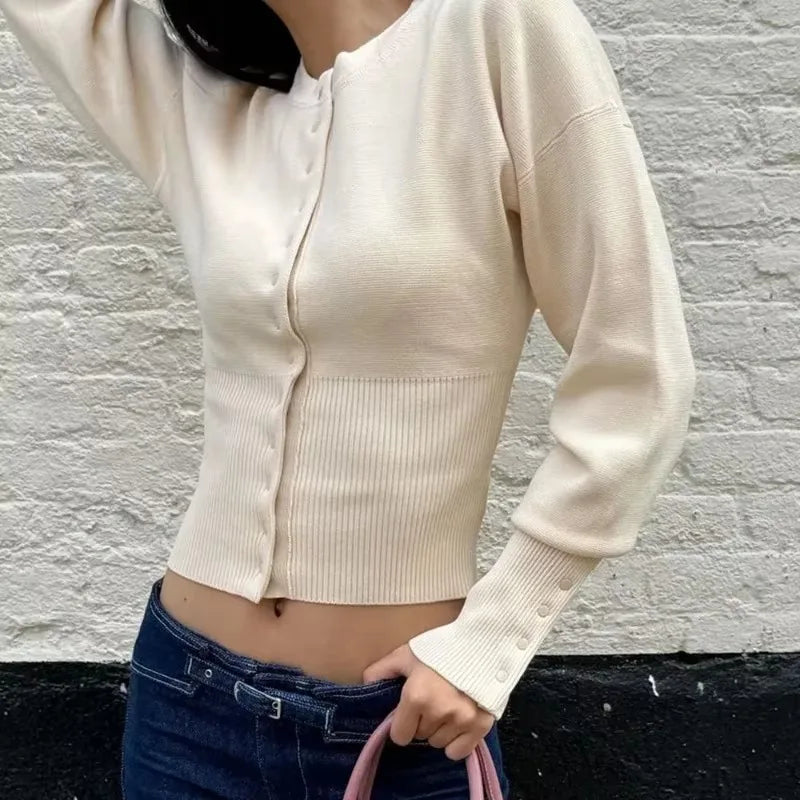 Buttoned Knit Cardigan | Flossie