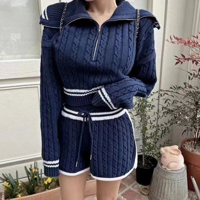 Women Cozy Knitted Two-Piece Set | Onora