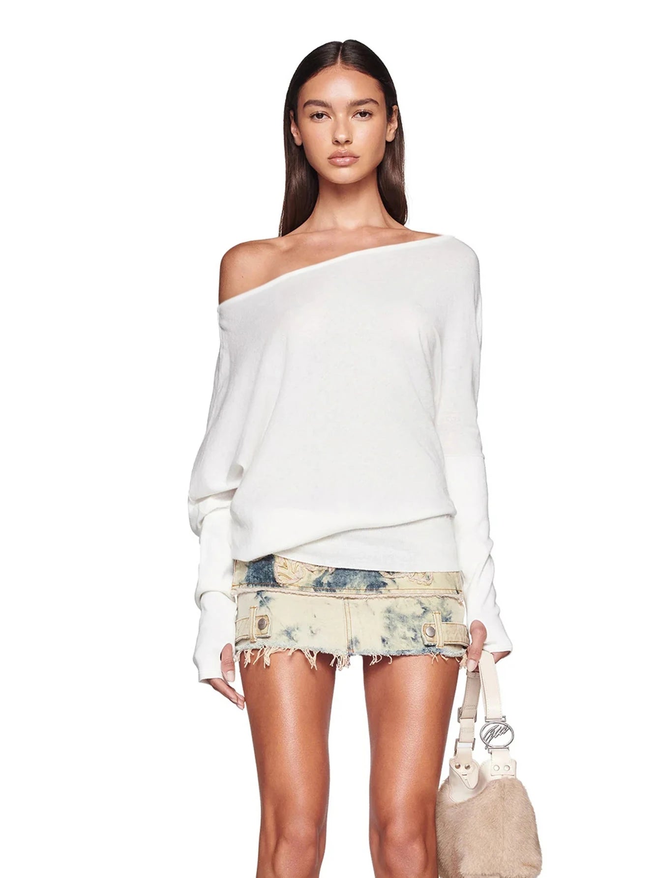 Women Oversized Long-Sleeve Top | Camille