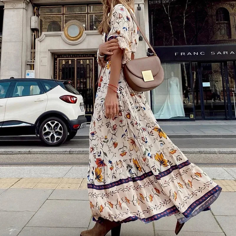 Women Bohemian Floral Maxi Dress | Florabel