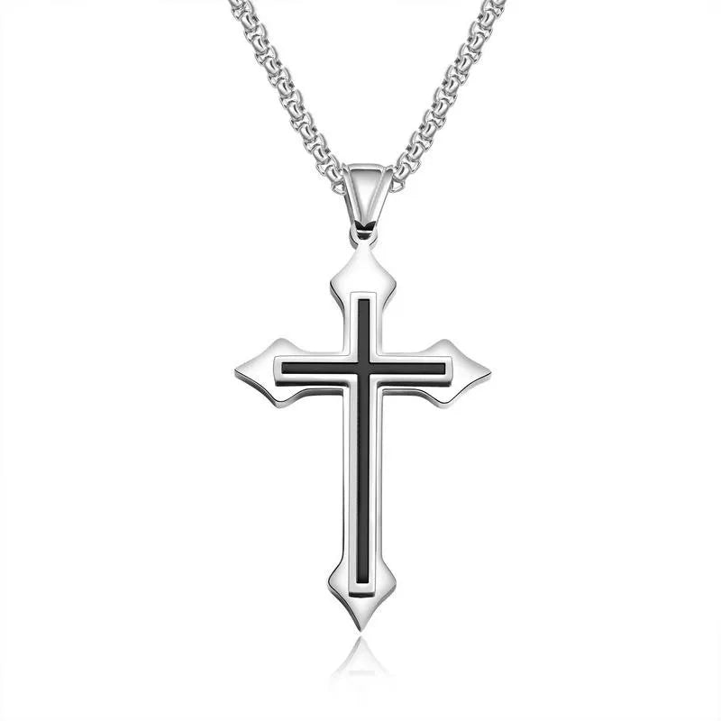 Variant image for Men's Pendant Necklace Silver Stainless Steel | Urban Style-5