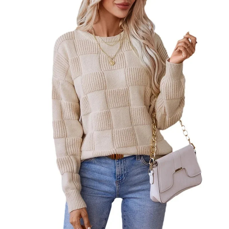 Women Textured Knit Sweater | Wisteria