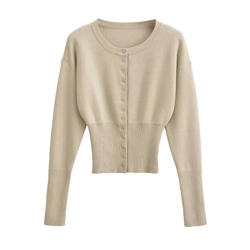Buttoned Knit Cardigan | Flossie
