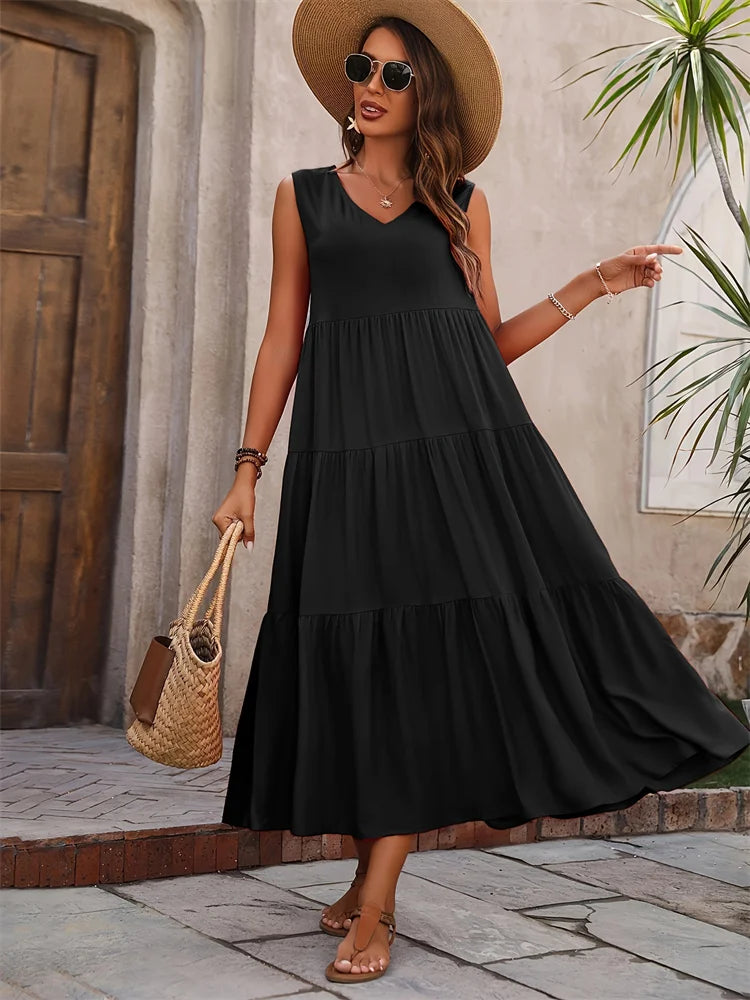 Women Tiered Maxi Dress | Fernanda