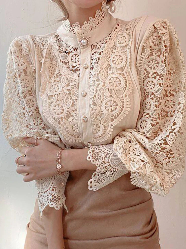 Women Elegant Lace Blouse | Lisette