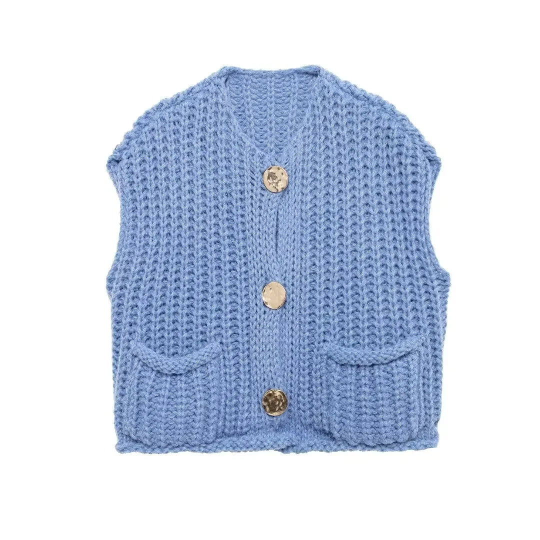 Women Sleeveless Knit Vest | Hestia