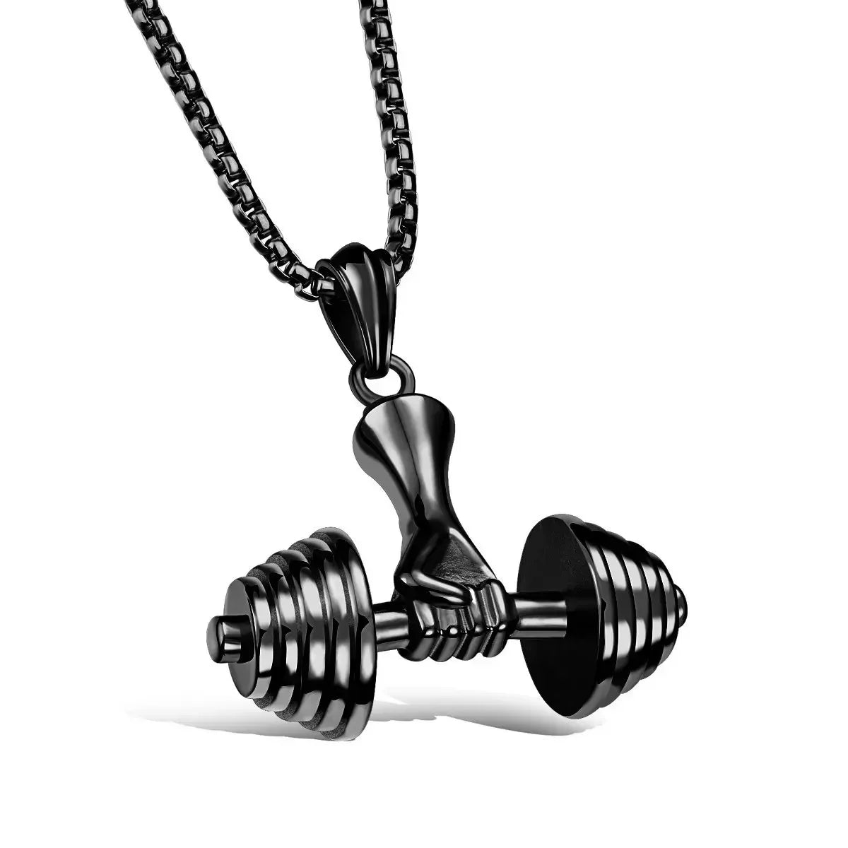 Variant image for Men's Necklace Black Boxing Gloves Pendant Metal Alloy | Urban Style-2
