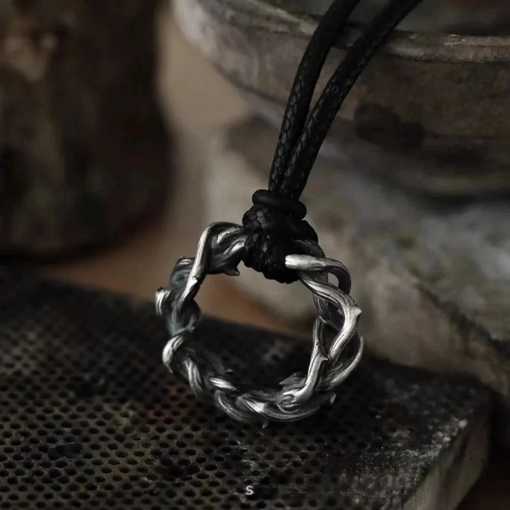 Variant image for Men's Leather Bracelet Black Vintage | Odin-10
