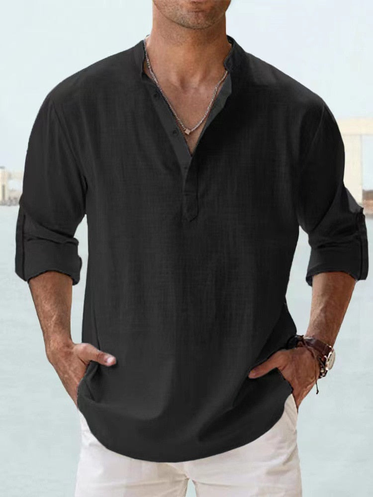 Men's Casual Henley Shirt | Newport