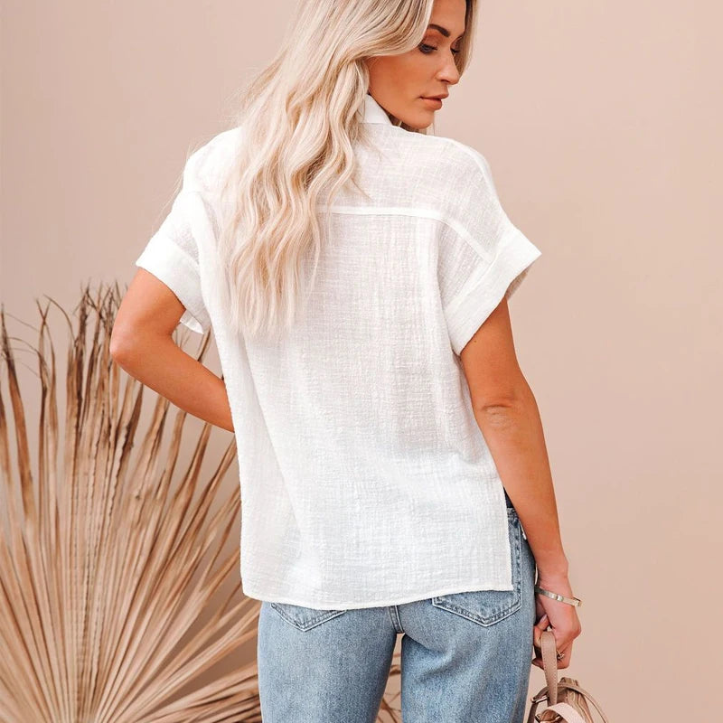 Women Casual Short Sleeve Shirt | Fernanda