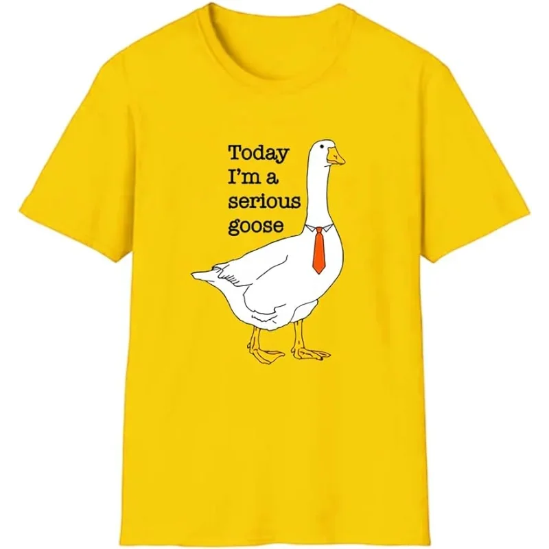 Men's T-Shirt White Cotton | Goose Humor-1