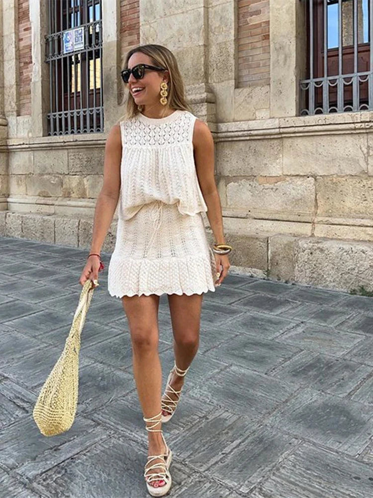 Women Crochet Two-Piece Set | Amari