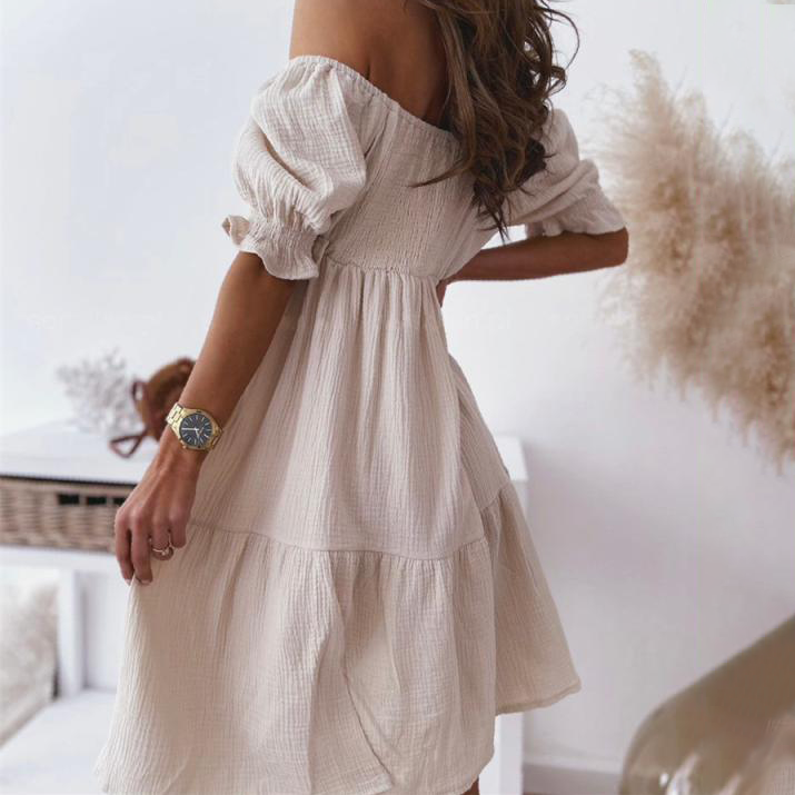 Women Boho Off-Shoulder Mini Dress | Dominique