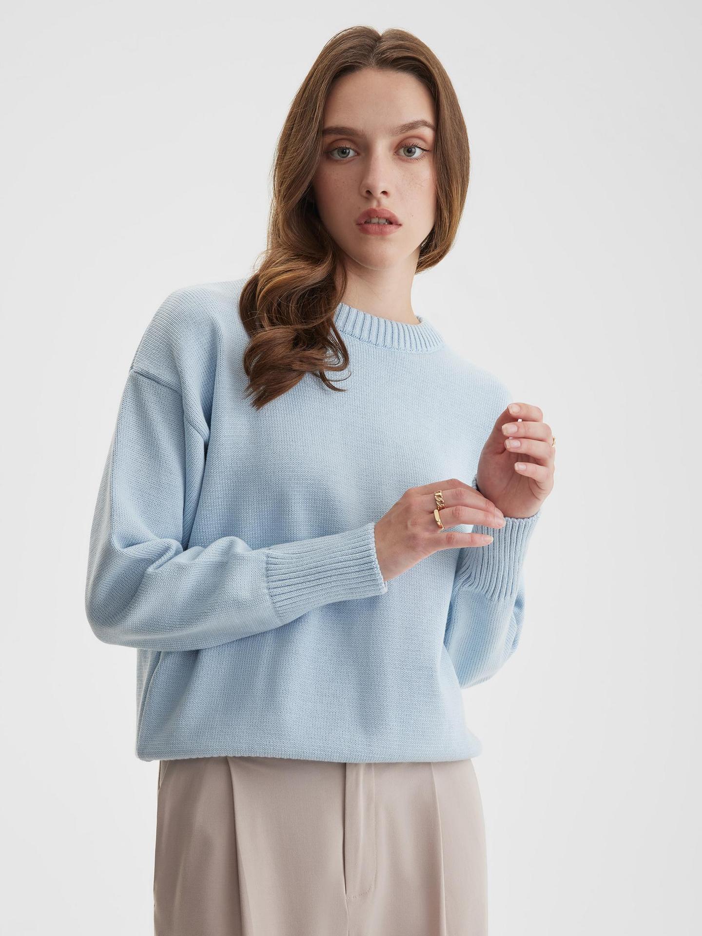 Women Minimalist Knit Sweater | Hanelle