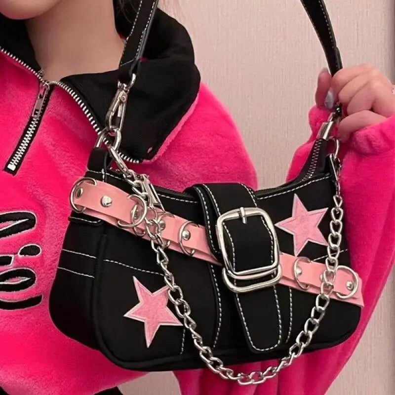 Women Edgy Star Embellished Shoulder Bag | Lyra