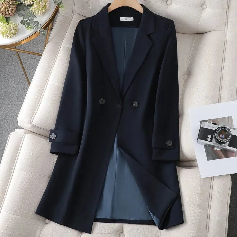Women Classic Double-Breasted Blazer Coat | Winona