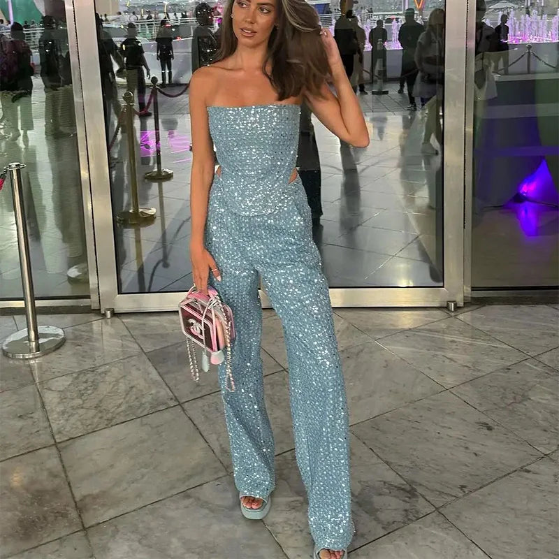 Women Sequin Two-Piece Set | Lidia
