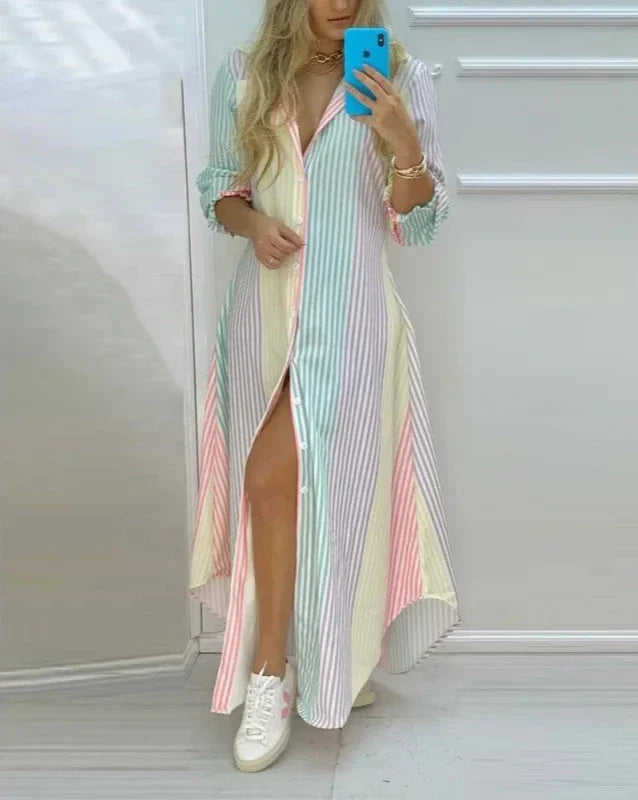 Women Beach Dress Maxi with Prints | Boho