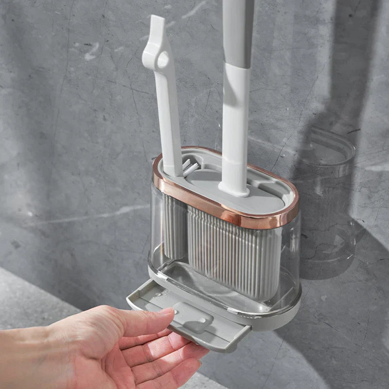 Toilet Brush Set Silicone with Holder | CleanEase 5